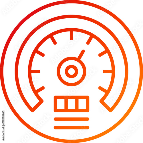 Tachometer Icon Style