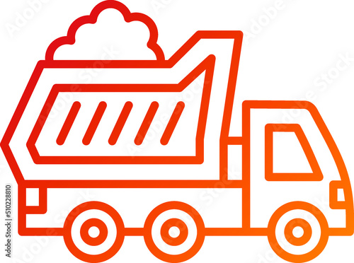 Dump Truck Icon Style