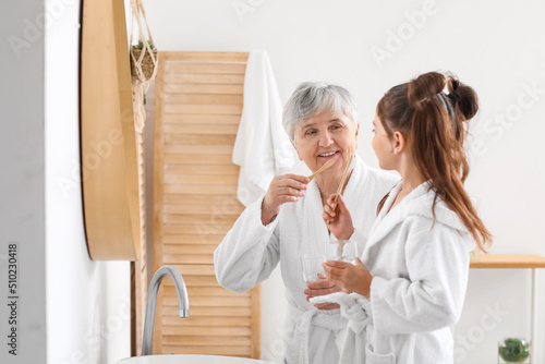 Little girl and her grandma...