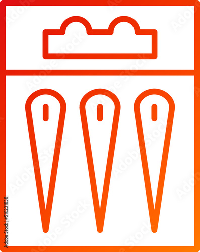 Needles Packet Icon Style