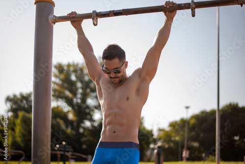 image of sexy man with muscular body.