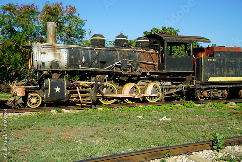 old trains in trinidas on cuba