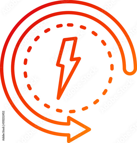 Energy Consumption Icon Style