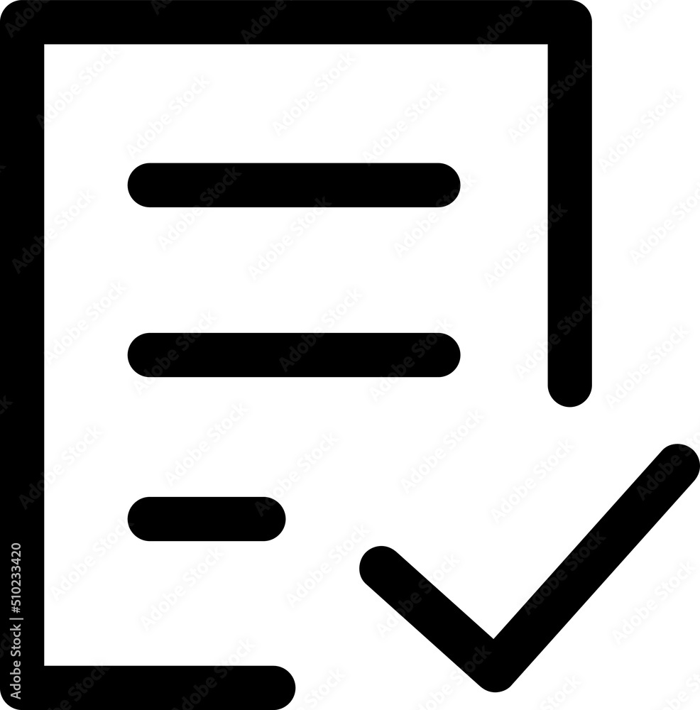 Check form vector icon. Checked symbol. Approve pictogram, flat vector sign isolated on white background..eps Check form vector icon. Checked symbol. Approve pictogram, flat vector sign isolated on white background..eps