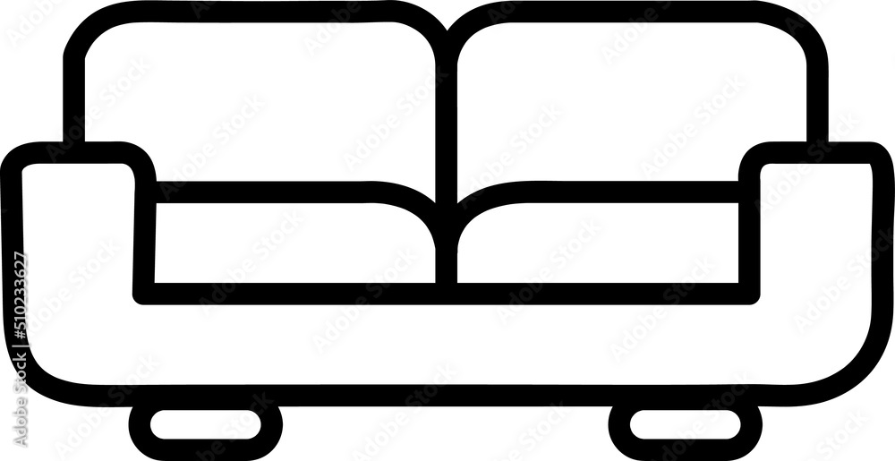 Couch vector icon. Sofa, furniture symbol on white background..eps Couch vector icon. Sofa, furniture symbol on white background..eps