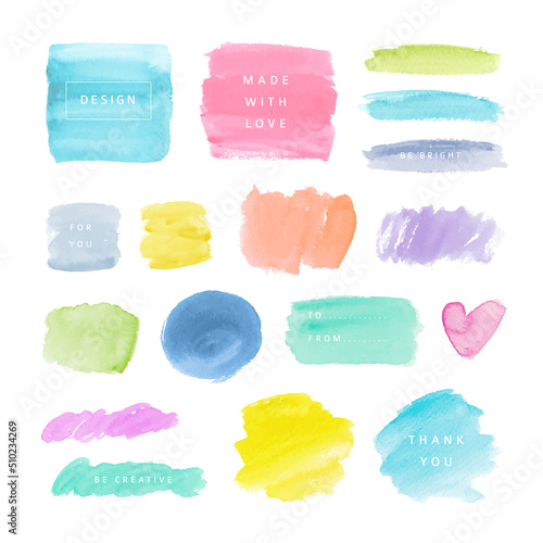 Watercolor backgrounds for design