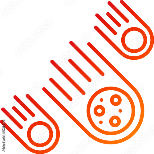 Meteorites Icon Style