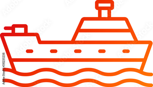 Army Ship Icon Style