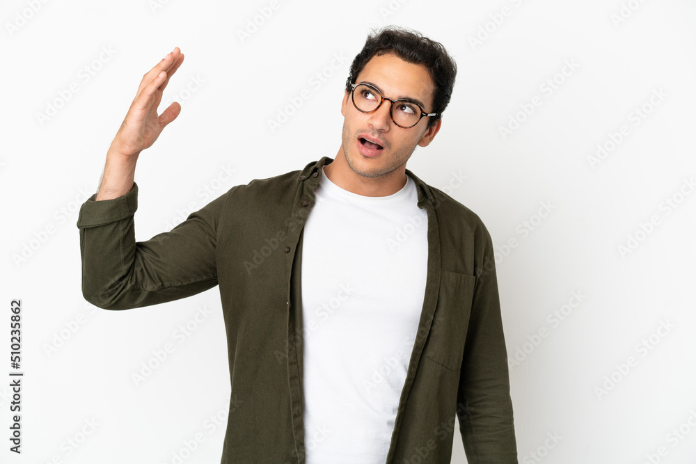 Caucasian handsome man over isolated white background with tired and sick expression Caucasian handsome man over isolated white background with tired and sick expression