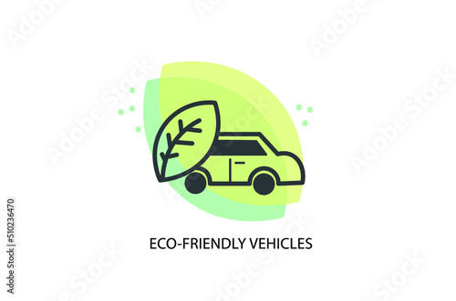 eco friendly vehicle icon vector illustration 