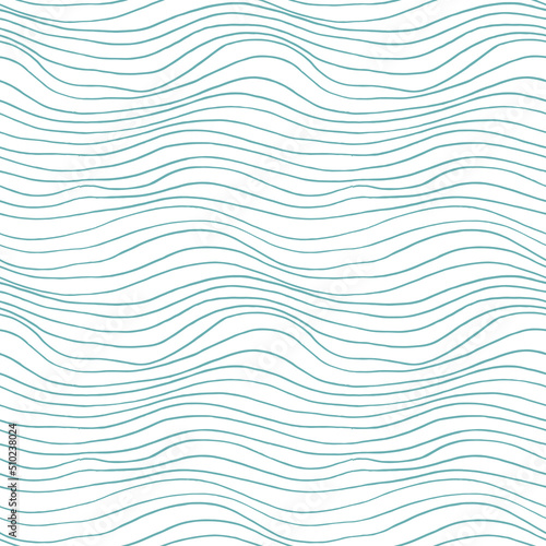 Seamless abstract pattern with hand drawn lines