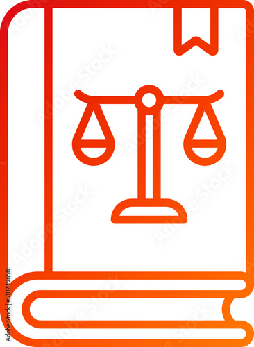 Law Book Icon Style