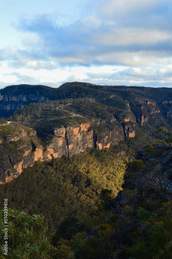 A view of Narrowneck at Katoomba in the Blue Mountains of Australia