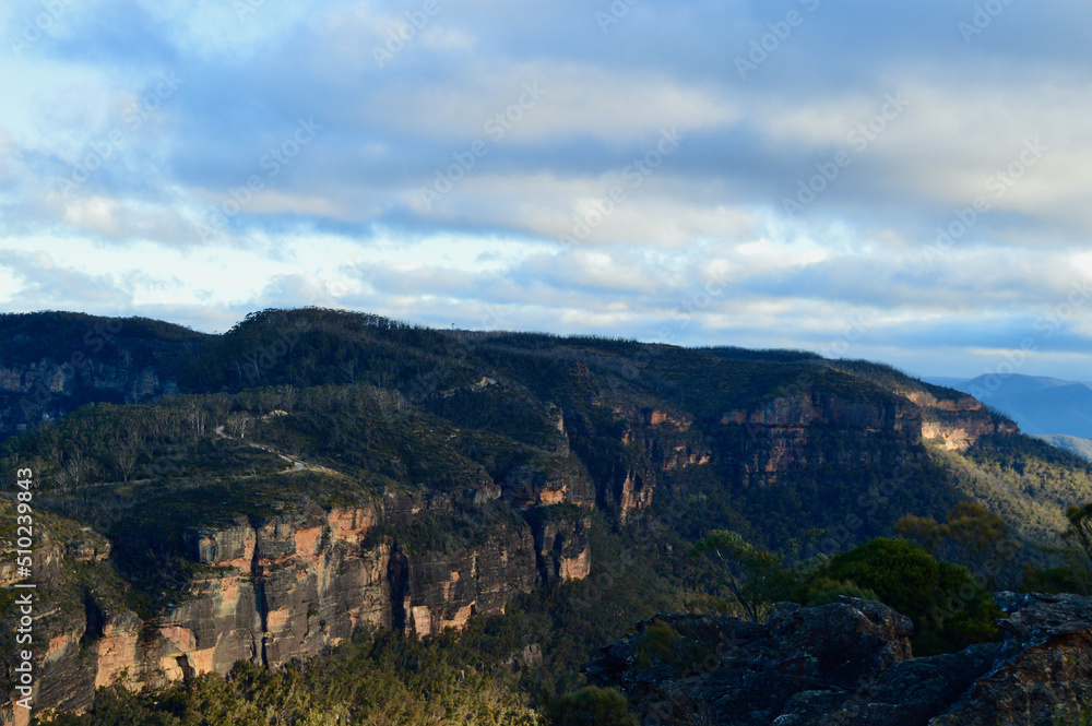 A view of Narrowneck at Katoomba in the Blue Mountains of Australia