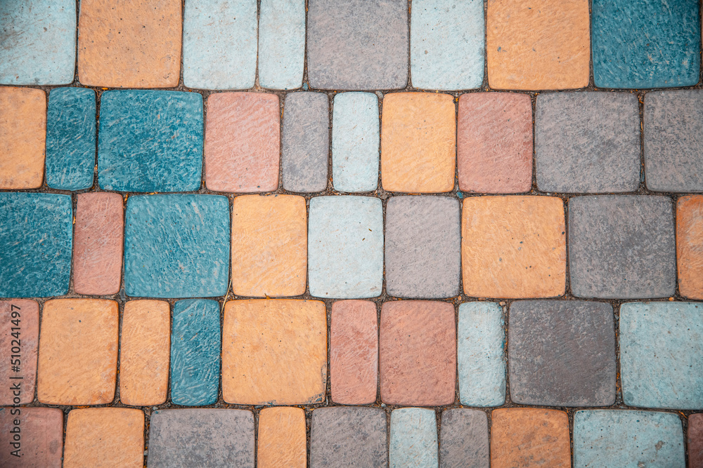 Colourful brick wall, brick texture. Colourful brick wall, brick texture.