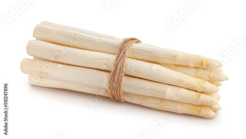 white asparagus path isolated on white