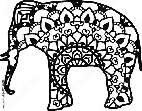 Mandala design. You can change the color and size of the design. Will fit well as a design on a shirt or in your shadow box. You can also use laser cutters like Cricut, Glowforge