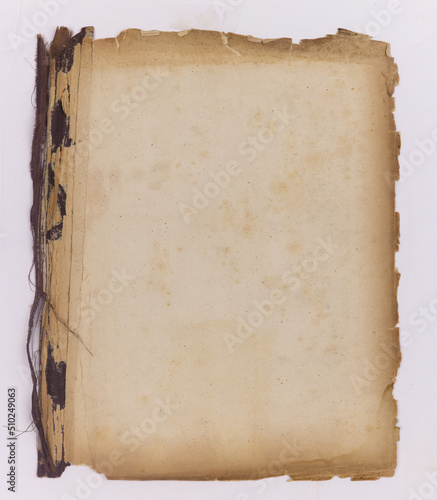 Konstfotografi old parchment paper. isolated,