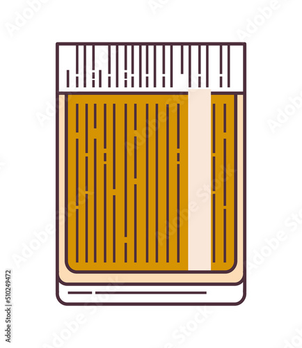 beer glass flat icon