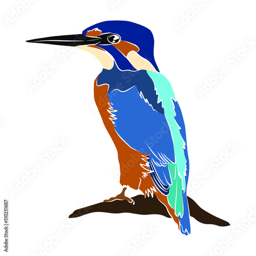 Illustration:Beautiful bird, used in general applications