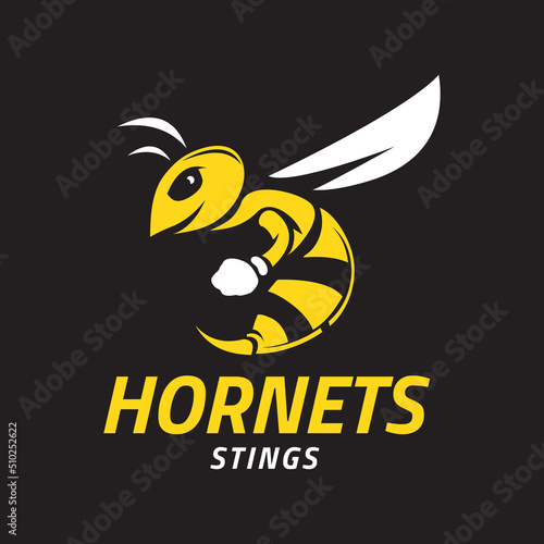Hornet Logo Premium Vector Design