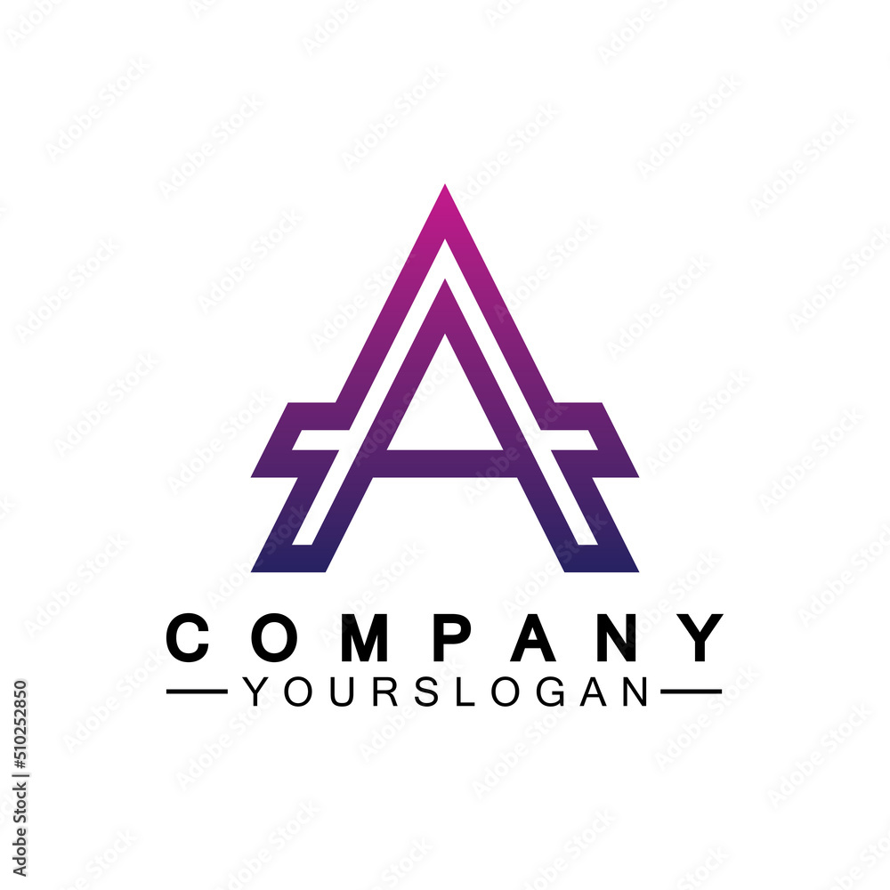 Letter A Monogram Logo Design, Brand Identity Logos Designs Vector Illustration Template Letter A Monogram Logo Design, Brand Identity Logos Designs Vector Illustration Template