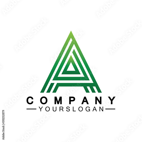 Letter A Monogram Logo Design, Brand Identity Logos Designs Vector Illustration Template