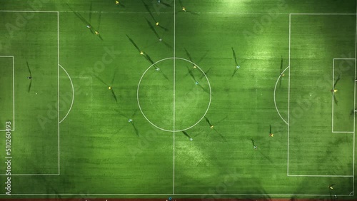 Aerial view of a soccer field stock video...

Save
Preview
Edit this video
Description
Football field from above. Aerial view of a football match