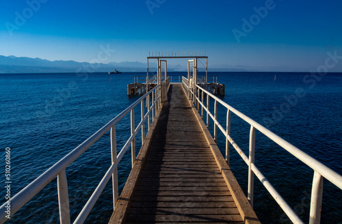 Pier on the southern coast of Eilat