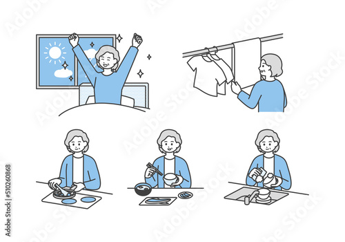 家事や生活のイメージイラスト素材