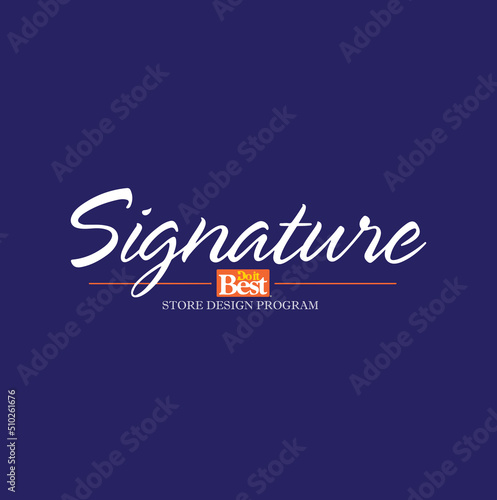 Signature logo custom