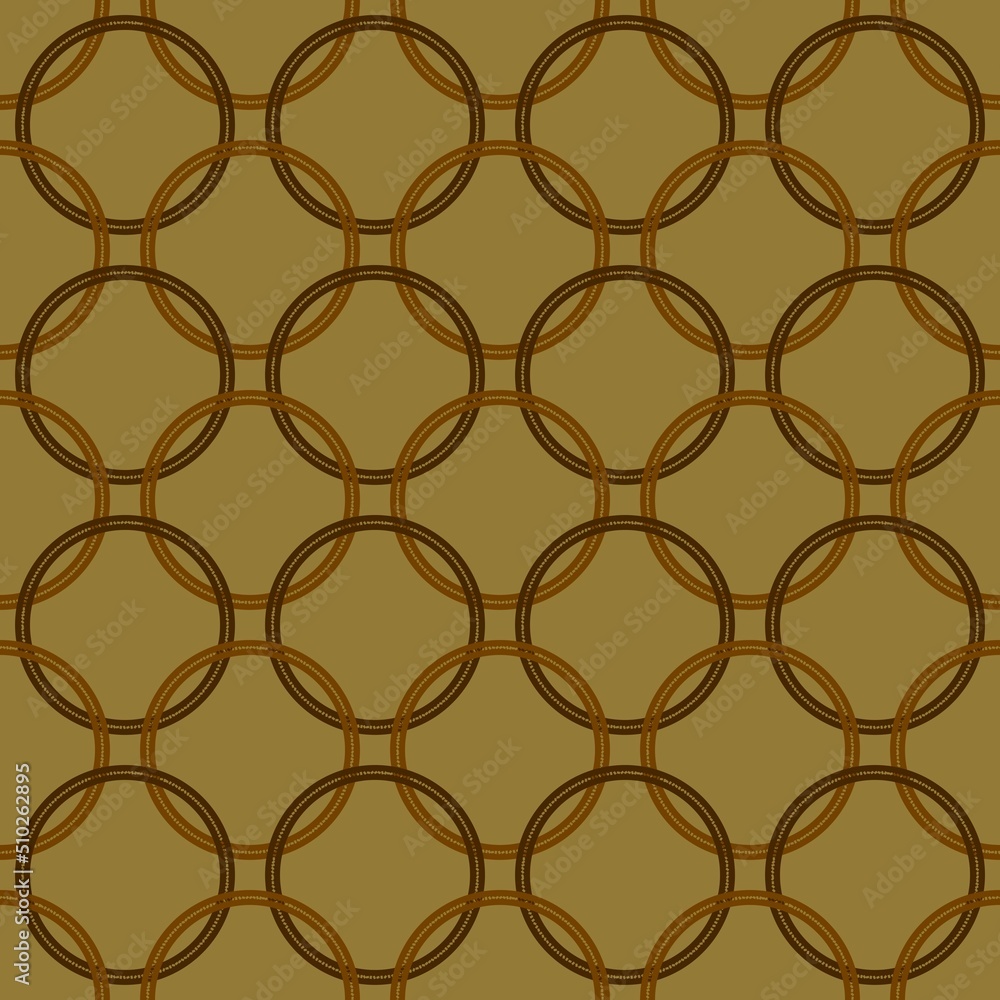 Fototapeta premium Geometric seamless circle dots pattern for textiles and packaging and gifts and linens and kids and wrapping paper