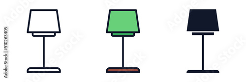 floor lamp icon symbol template for graphic and web design collection logo vector illustration