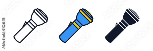 pocket torch icon symbol template for graphic and web design collection logo vector illustration