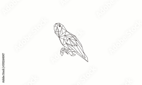 geometric parrot