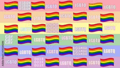 LGBTQ Pride Rainbow Background.LGBT is an initialism that stands for lesbian, gay, bisexual, and transgender Pattern for LGBTQ Pride Month 7