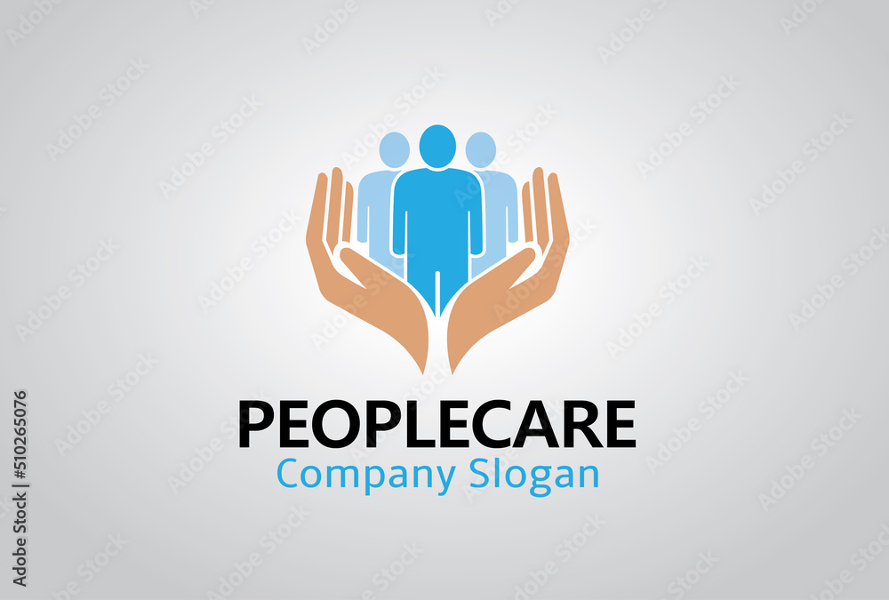 Three Character Care Holding Hands Vector Logo Design Symbol Icon Illustration Three Character Care Holding Hands Vector Logo Design Symbol Icon Illustration
