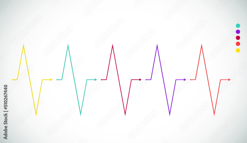 Business data visualization, infographics. The process diagram of the elements with the help of graphs, five-step diagrams is empty. Business vector for presentation. Business data visualization, infographics. The process diagram of the elements with the help of graphs, five-step diagrams is empty. Business vector for presentation.