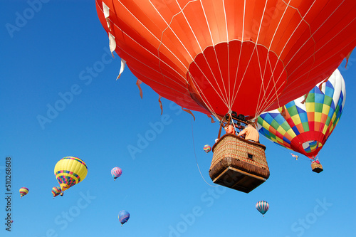 Vivid and Colorful Hot Air Balloons