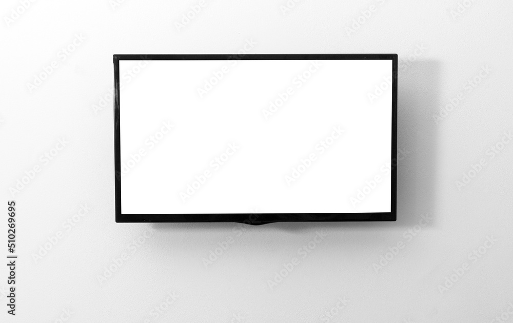 TV monitor on the wall TV monitor on the wall