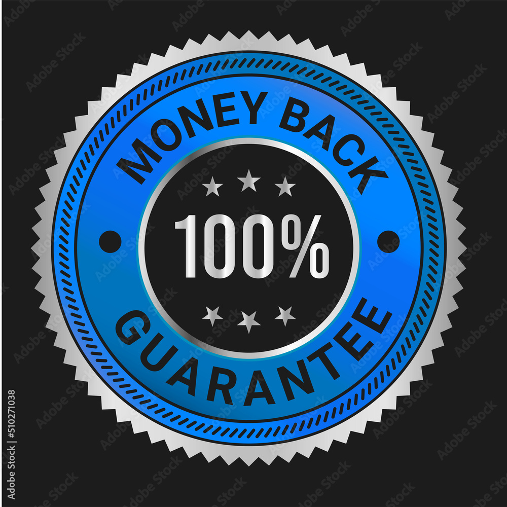100% Money back Guaranteed, trust badge vector design, money back logo design, money back guaranteed
100% Money back Guaranteed, trust badge vector design, money back logo design, money back guaranteed