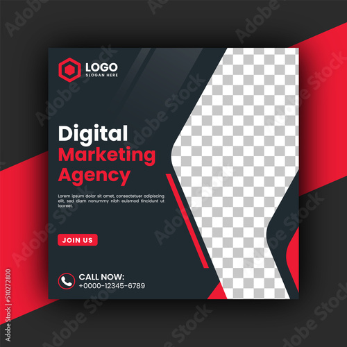 Creative and modern webinar social media posts design and minimal square banner template, ads, flyer design for your corporate company and digital marketing agency