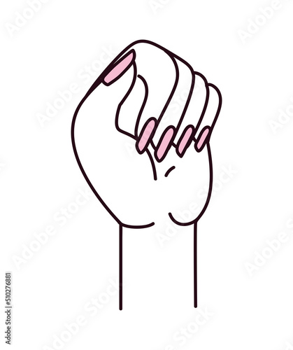 woman fist design