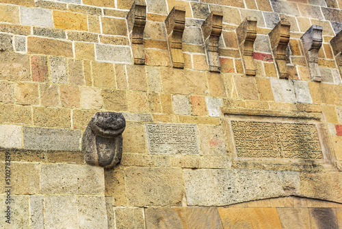 architectural elements of the fortress wall of the citadel of Derbent, Dagestan photo