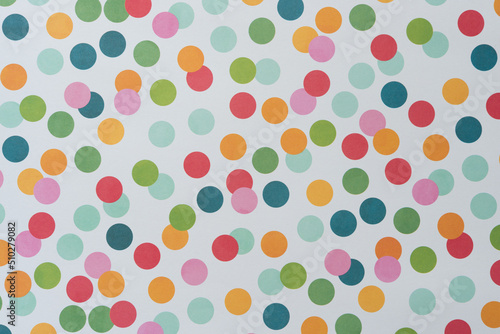 colorful polka dot scrapbook paper background