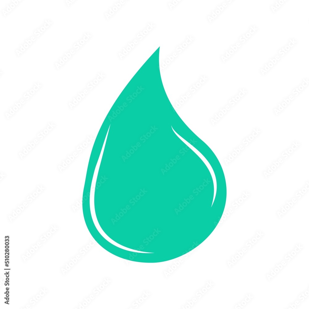 Vector icon water drop on white isolated background. Layers grouped for easy editing illustration. For your design. Vector icon water drop on white isolated background. Layers grouped for easy editing illustration. For your design.