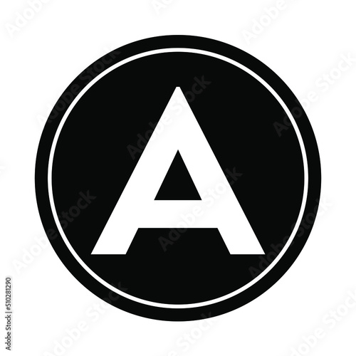 Free Download A Letter Logo | A Symbol| A icon| A vector| A white background - GFXLoad