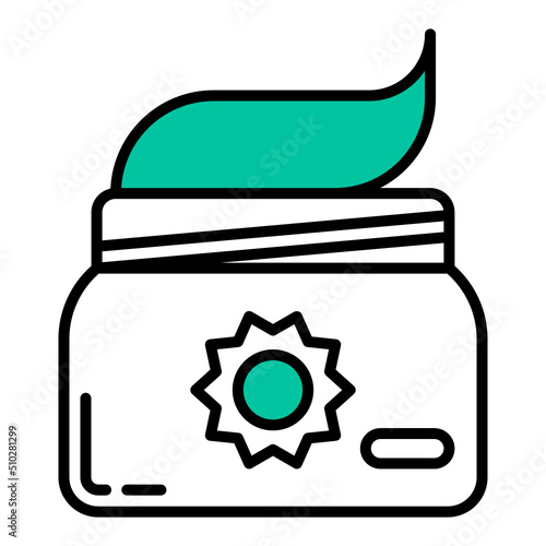 sunblock cream icon transparent background