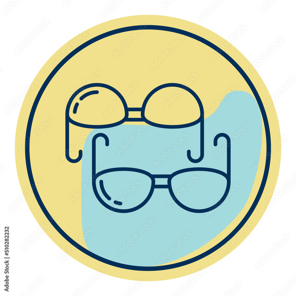 transparent background glasses icon