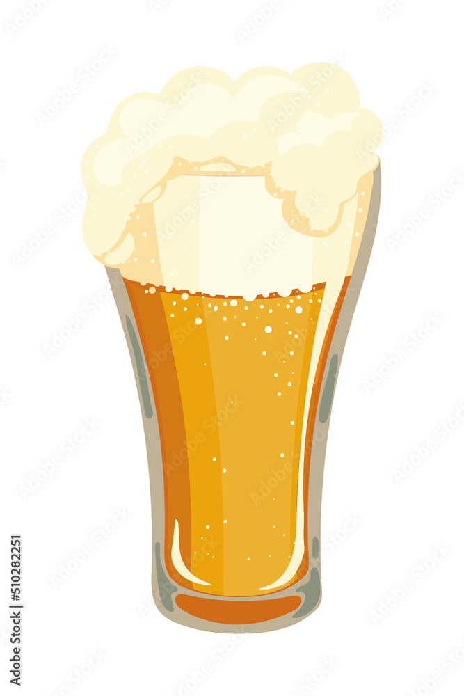 beer glass with foam beer glass with foam